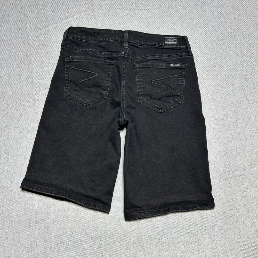 Seven7 Bermuda Shorts Womens Size 8 Blue Black Denim 3 Pair Bundle Jorts - Picture 8 of 16